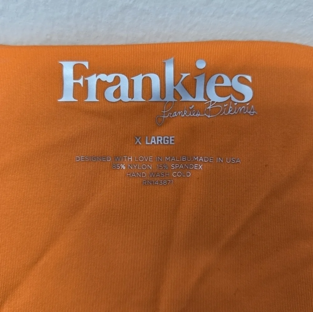 Frankies Bikinis Harley Cheeky Bikini Bottom Orange XL